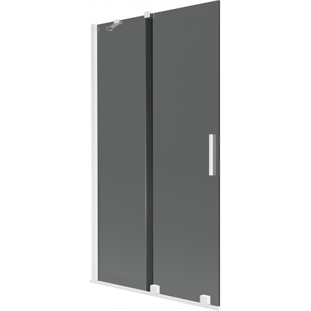 Mexen Velar 2-panel sliding bath screen 100 x 150 cm, graphite, white - 896-100-000-41-20