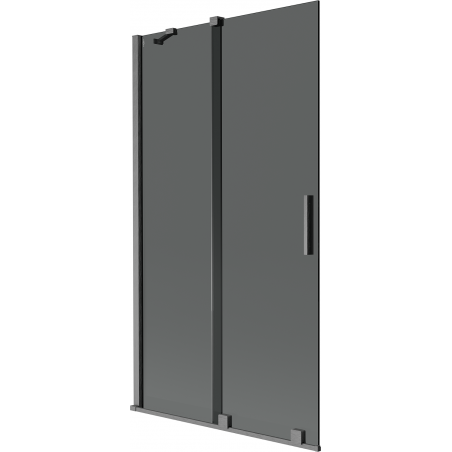 Mexen Velar 2-panel sliding bathtub screen 100 x 150 cm, graphite, brushed gun gray - 896-100-000-41-66