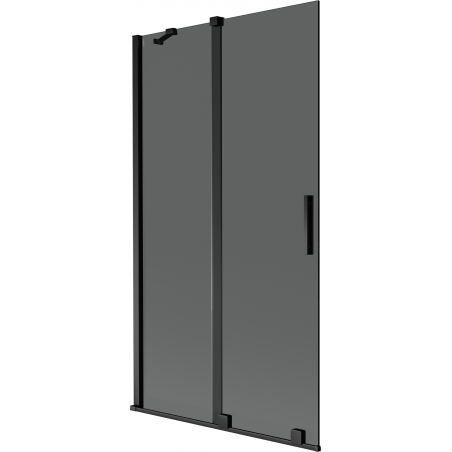 Mexen Velar 2-wing sliding bath screen 100 x 150 cm, graphite, black - 896-100-000-41-70