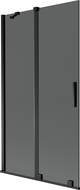 Mexen Velar 2-wing sliding bath screen 100 x 150 cm, graphite, black - 896-100-000-41-70