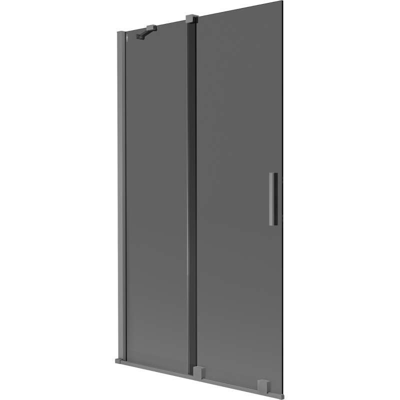 Mexen Velar 2-panel sliding shower screen 100 x 150 cm, graphite, gun metal - 896-100-000-41-95
