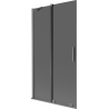 Mexen Velar 2-panel sliding shower screen 100 x 150 cm, graphite, gun metal - 896-100-000-41-95