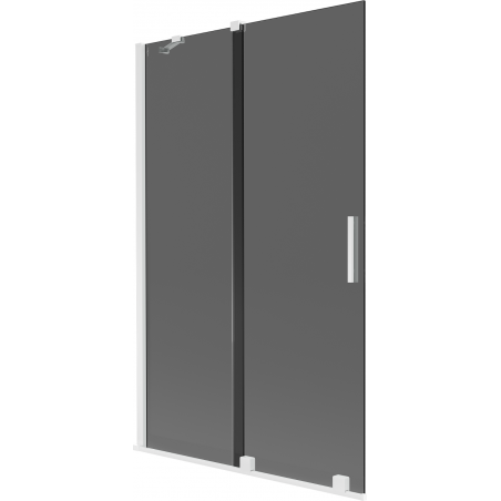 Mexen Velar 2-wing sliding bath screen 110 x 150 cm, graphite, white - 896-110-000-41-20