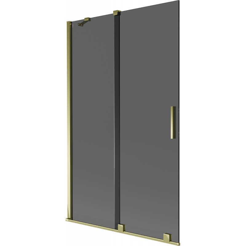 Mexen Velar 2-panel sliding shower screen 110 x 150 cm, graphite, gold - 896-110-000-41-50