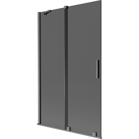 Mexen Velar 2-panel retractable bathtub screen 110 x 150 cm, graphite, brushed gun gray - 896-110-000-41-66