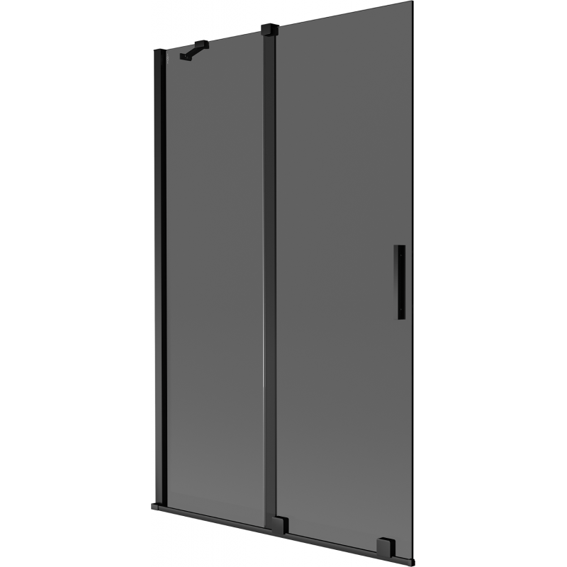 Mexen Velar 2-panel sliding shower screen 110 x 150 cm, graphite, black - 896-110-000-41-70