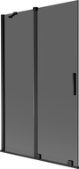 Mexen Velar 2-panel sliding shower screen 110 x 150 cm, graphite, black - 896-110-000-41-70
