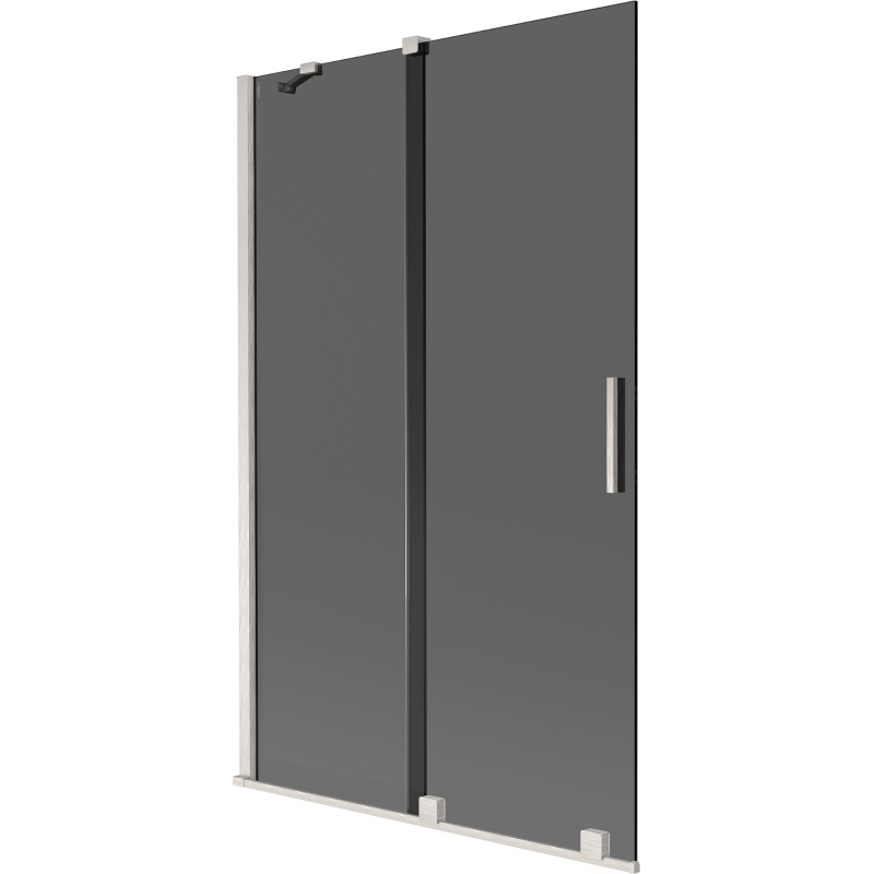Mexen Velar 2-panel sliding shower screen 110 x 150 cm, graphite, brushed nickel - 896-110-000-41-97