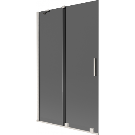 Mexen Velar 2-panel sliding shower screen 110 x 150 cm, graphite, brushed nickel - 896-110-000-41-97