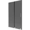 Mexen Velar 2-panel sliding shower screen 110 x 150 cm, graphite, brushed nickel - 896-110-000-41-97