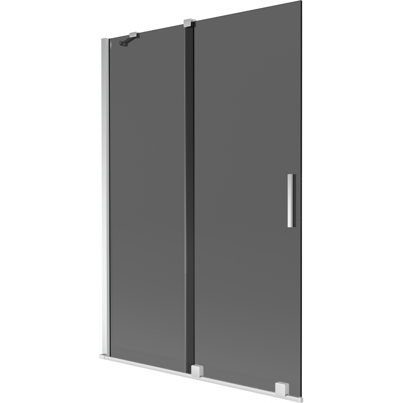 Mexen Velar 2-panel sliding shower screen 120 x 150 cm, graphite, chrome - 896-120-000-41-01