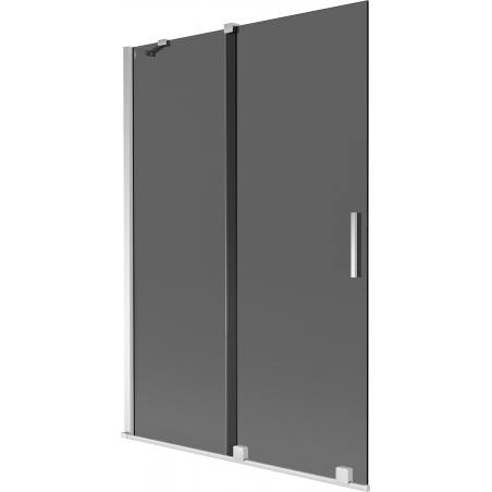 Mexen Velar 2-panel sliding bath screen 120 x 150 cm, graphite, chrome - 896-120-000-41-01