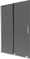 Mexen Velar 2-panel sliding shower screen 120 x 150 cm, graphite, chrome - 896-120-000-41-01