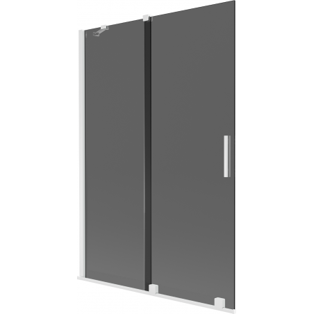 Mexen Velar 2-door sliding bathtub screen 120 x 150 cm, graphite, white - 896-120-000-41-20