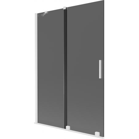Mexen Velar 2-wing sliding shower screen 120 x 150 cm, graphite, white - 896-120-000-41-20
