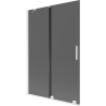 Mexen Velar 2-door sliding bathtub screen 120 x 150 cm, graphite, white - 896-120-000-41-20
