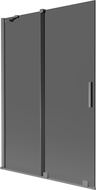 Mexen Velar 2-wing sliding bathtub screen 120 x 150 cm, graphite, brushed gun gray - 896-120-000-41-66