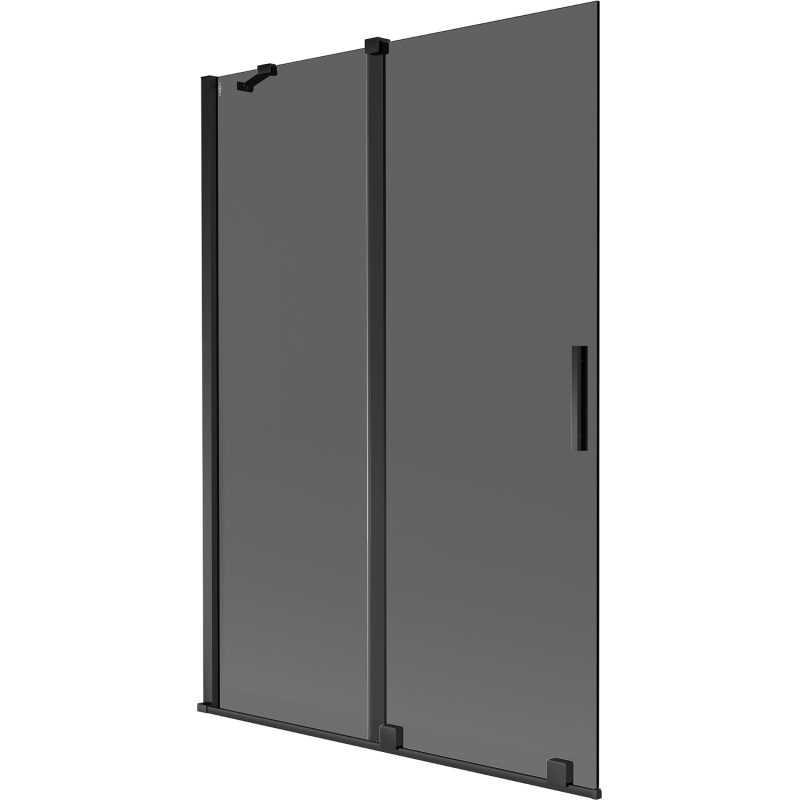 Mexen Velar 2-wing sliding bath screen 120 x 150 cm, graphite, black - 896-120-000-41-70