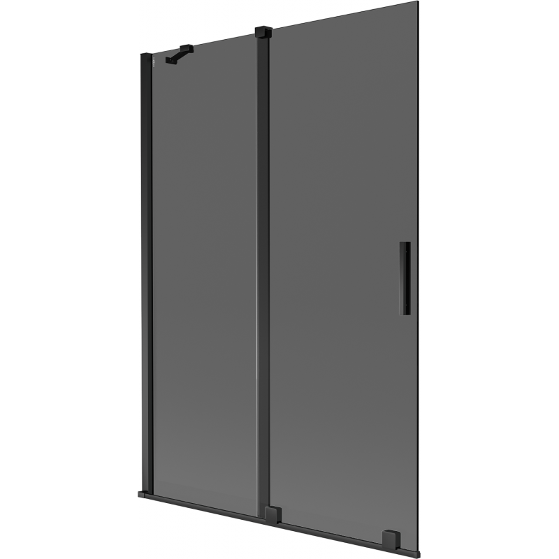 Mexen Velar 2-wing sliding shower screen 120 x 150 cm, graphite, black - 896-120-000-41-70