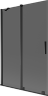 Mexen Velar 2-wing sliding bath screen 120 x 150 cm, graphite, black - 896-120-000-41-70
