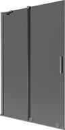 Mexen Velar 2-panel sliding bath screen 120 x 150 cm, graphite, gun metal - 896-120-000-41-95