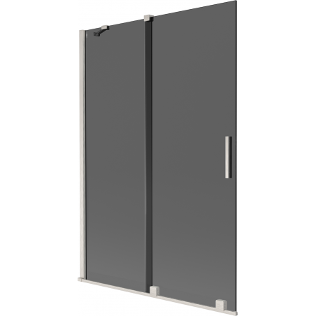 Mexen Velar 2-panel sliding shower screen 120 x 150 cm, graphite, brushed nickel - 896-120-000-41-97