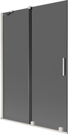 Mexen Velar 2-panel sliding shower screen 120 x 150 cm, graphite, brushed nickel - 896-120-000-41-97