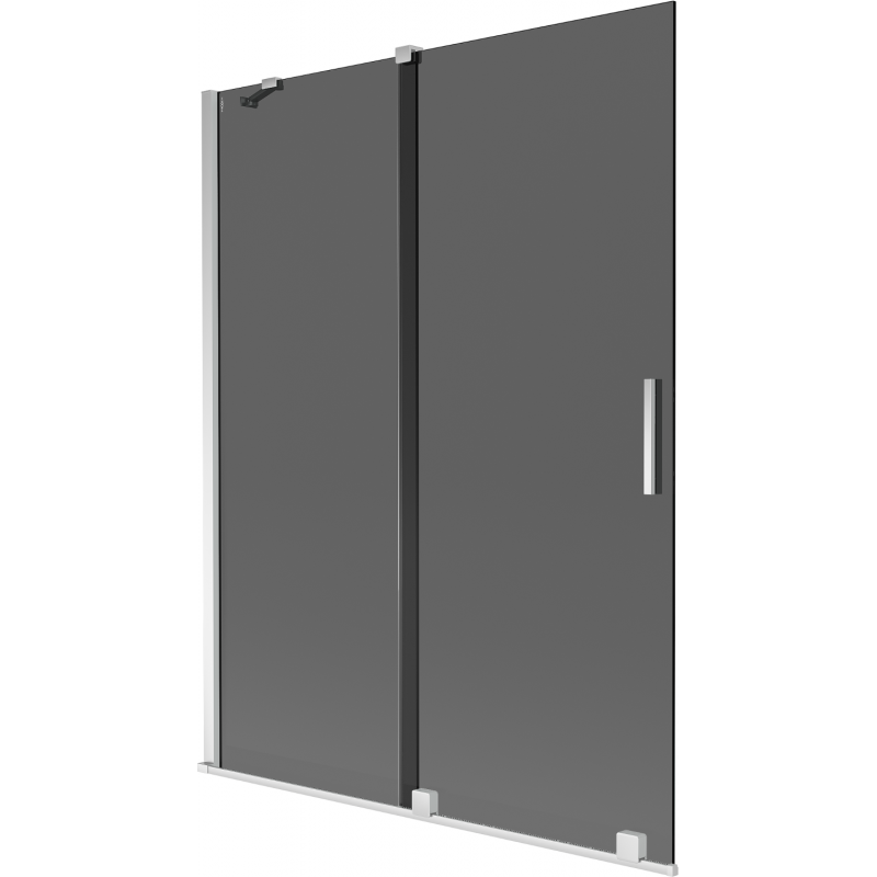 Mexen Velar 2-panel sliding bathtub screen 130 x 150 cm, graphite, chrome - 896-130-000-41-01
