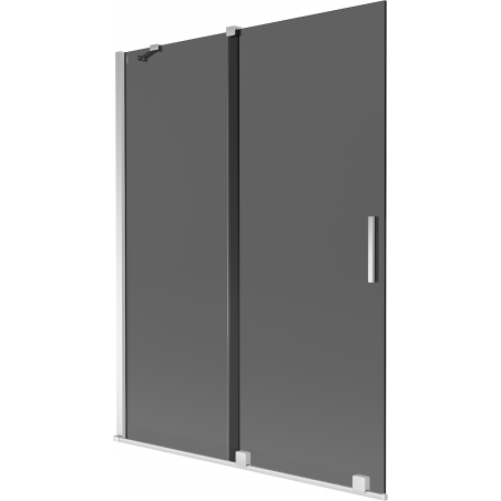 Mexen Velar 2-wing sliding bath screen 130 x 150 cm, graphite, chrome - 896-130-000-41-01