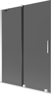 Mexen Velar 2-wing sliding bath screen 130 x 150 cm, graphite, chrome - 896-130-000-41-01