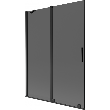 Mexen Velar 2-panel sliding bath screen 130 x 150 cm, graphite, black - 896-130-000-41-70
