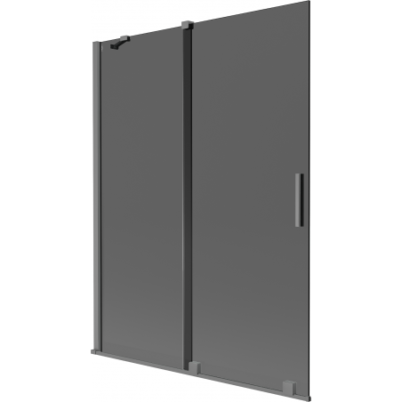 Mexen Velar 2-panel sliding shower screen 130 x 150 cm, graphite, gun metal - 896-130-000-41-95