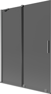Mexen Velar 2-panel sliding shower screen 130 x 150 cm, graphite, gun metal - 896-130-000-41-95