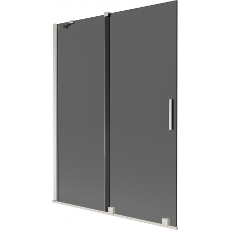 Mexen Velar 2-panel sliding shower screen 130 x 150 cm, graphite, brushed nickel - 896-130-000-41-97