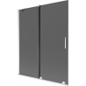 Mexen Velar 2-panel sliding bathtub screen 140 x 150 cm, graphite, chrome - 896-140-000-41-01