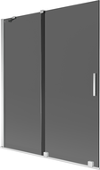 Mexen Velar 2-panel sliding bathtub screen 140 x 150 cm, graphite, chrome - 896-140-000-41-01