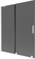 Mexen Velar 2-panel sliding bath screen 140 x 150 cm, graphite, white - 896-140-000-41-20