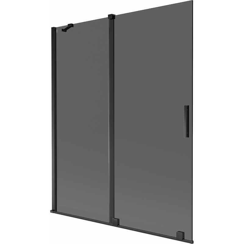 Mexen Velar 2-wing sliding shower screen 140 x 150 cm, graphite, black - 896-140-000-41-70
