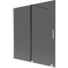 Mexen Velar 2-panel sliding bathtub screen 150 x 150 cm, graphite, chrome - 896-150-000-41-01