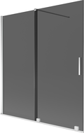 Mexen Velar 2-panel sliding bathtub screen 150 x 150 cm, graphite, chrome - 896-150-000-41-01