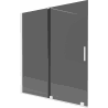 Mexen Velar two-panel sliding bathtub screen 150 x 150 cm, graphite, white - 896-150-000-41-20