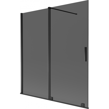 Mexen Velar 2-panel sliding bathtub screen 150 x 150 cm, graphite, black - 896-150-000-41-70