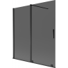 Mexen Velar 2-panel sliding bathtub screen 150 x 150 cm, graphite, black - 896-150-000-41-70
