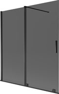 Mexen Velar 2-panel sliding bath screen 150 x 150 cm, graphite, black - 896-150-000-41-70