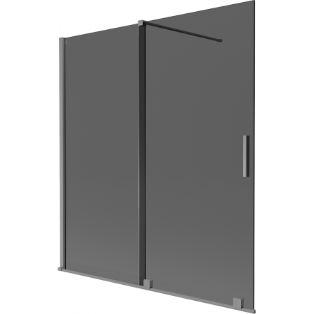 Mexen Velar 2-panel sliding bathtub screen 150 x 150 cm, graphite, gun metal - 896-150-000-41-95