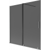 Mexen Velar 2-panel sliding bathtub screen 150 x 150 cm, graphite, gun metal - 896-150-000-41-95