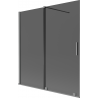 Mexen Velar 2-panel sliding shower screen 150 x 150 cm, graphite, gun metal - 896-150-000-41-95