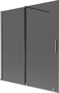 Mexen Velar 2-panel sliding shower screen 150 x 150 cm, graphite, gun metal - 896-150-000-41-95