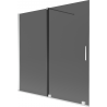Mexen Velar 2-wing sliding bath screen 160 x 150 cm, graphite, chrome - 896-160-000-41-01