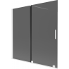 Mexen Velar 2-wing sliding bathtub screen 160 x 150 cm, graphite, white - 896-160-000-41-20